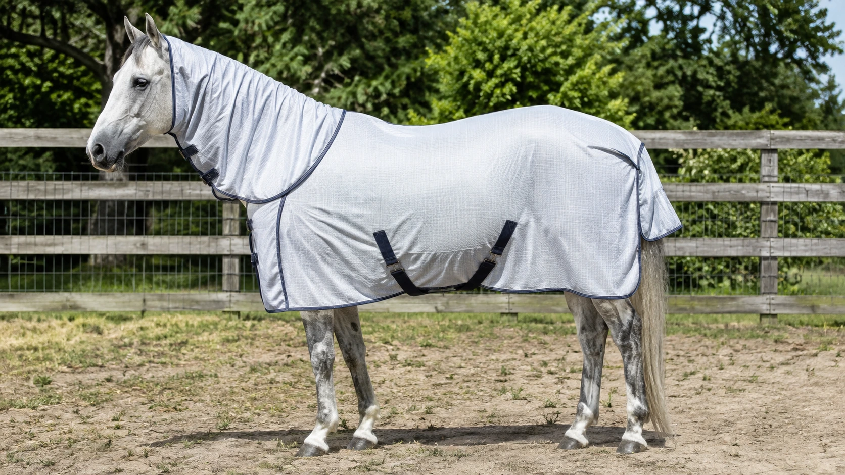 Prévenir dermite estivale cheval avec couverture anti-dermite