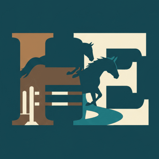 Logo HorsEducation – lettres H et E stylisées