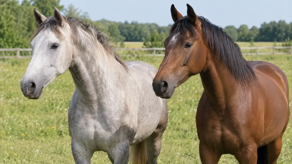 Dermite estivale chez le cheval : est-elle contagieuse ? 2 Dermite estivale non contagieuse chez deux chevaux exposés aux mêmes insectes