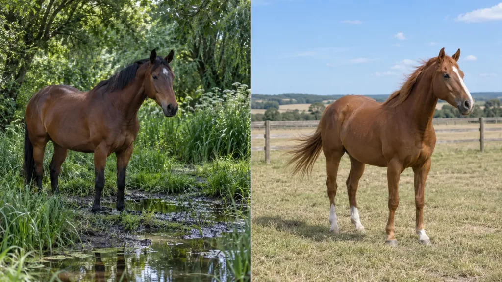 Causes de la dermite estivale chez le cheval : Culicoides, génétique et facteurs de risque 5 Environnement favorisant ou limitant l’exposition du cheval aux Culicoides