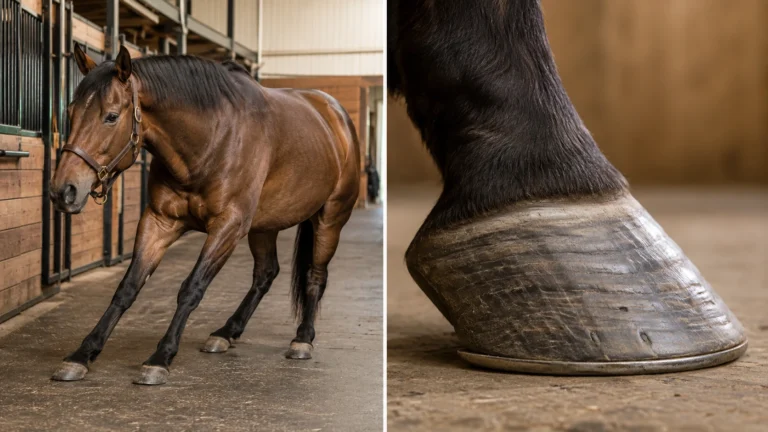 Fourbure aiguë vs chronique cheval : comparaison des deux phases