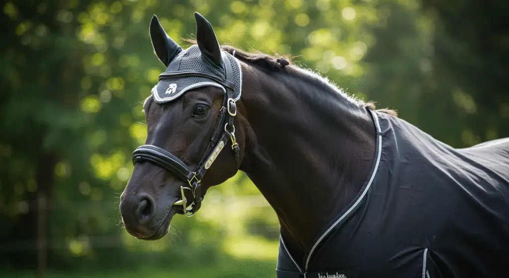 couverture cheval contre les piqûres d'insectes