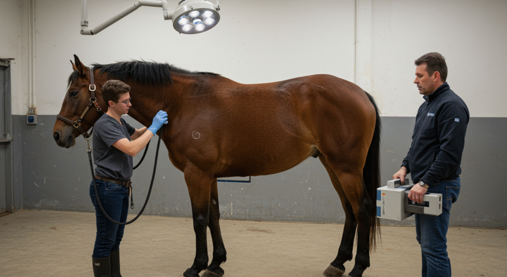 Diagnostic de la fourbure chez le cheval