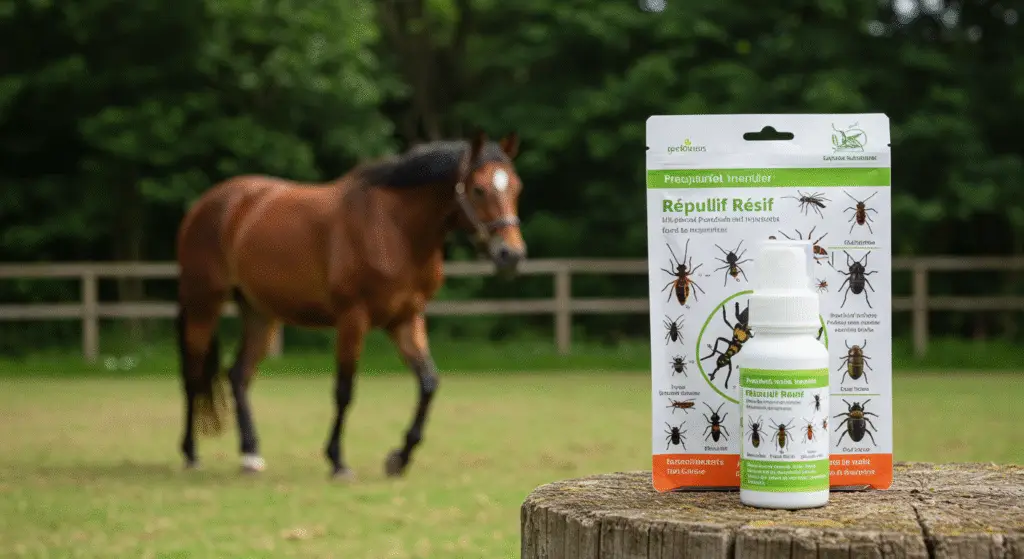 produit anti-insectes cheval prévention dermite