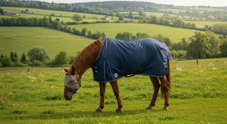 cheval protégé contre dermite estivale