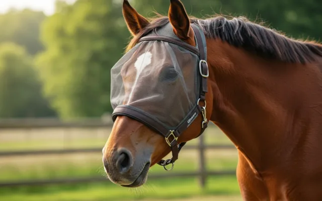 masque anti mouche cheval