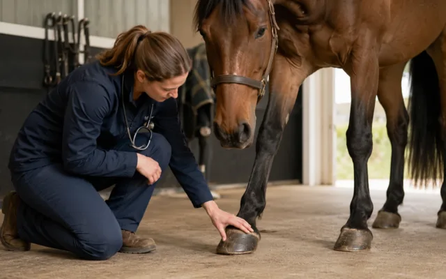 veterinaire fourbure cheval urgence examen