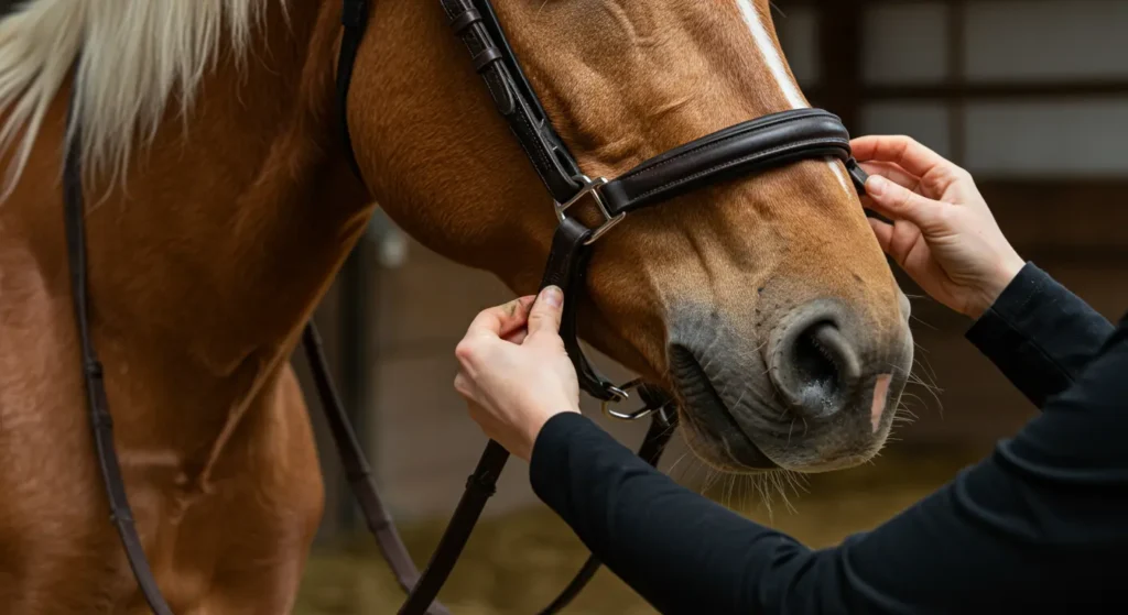 Découvrir les Licols : 8 points Essentiels à connaître par le cavalier 4 ajuster licol
