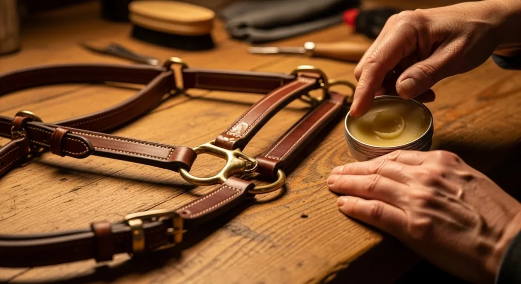 Entretenir Licol Cheval : Conseils pour Durabilité et Sécurité (Guide 2025) 3 entretenir licol cuir cheval