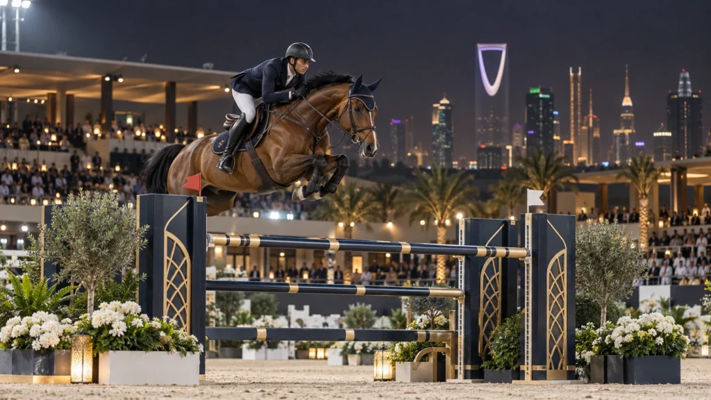 Compétition internationale de saut d’obstacles de nuit à Riyad
