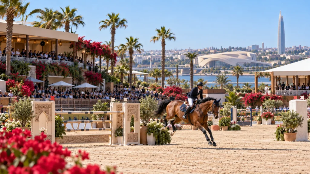 Arena de saut d’obstacles à Rabat, première ville africaine à accueillir le Longines Global Champions Tour